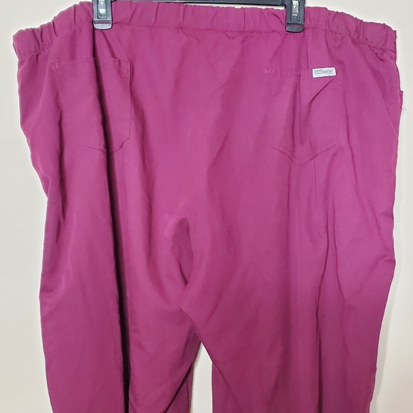 Grey’s Anatomy Scrubs Womens Burgundy Plum Purple Maroon‎ Pants 4XL - Picture 4 of 9